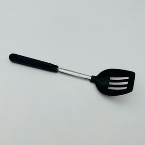 Ekco USA Vintage Slotted Spatula Black Nylon Stainless Steel 12 Inch